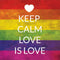 Keep Calm Love Is Love MacBook Skins